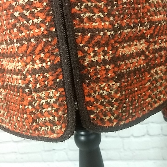 Talbots Autumn Color Wool Blend Zippered Jacket - Picture 9 of 12